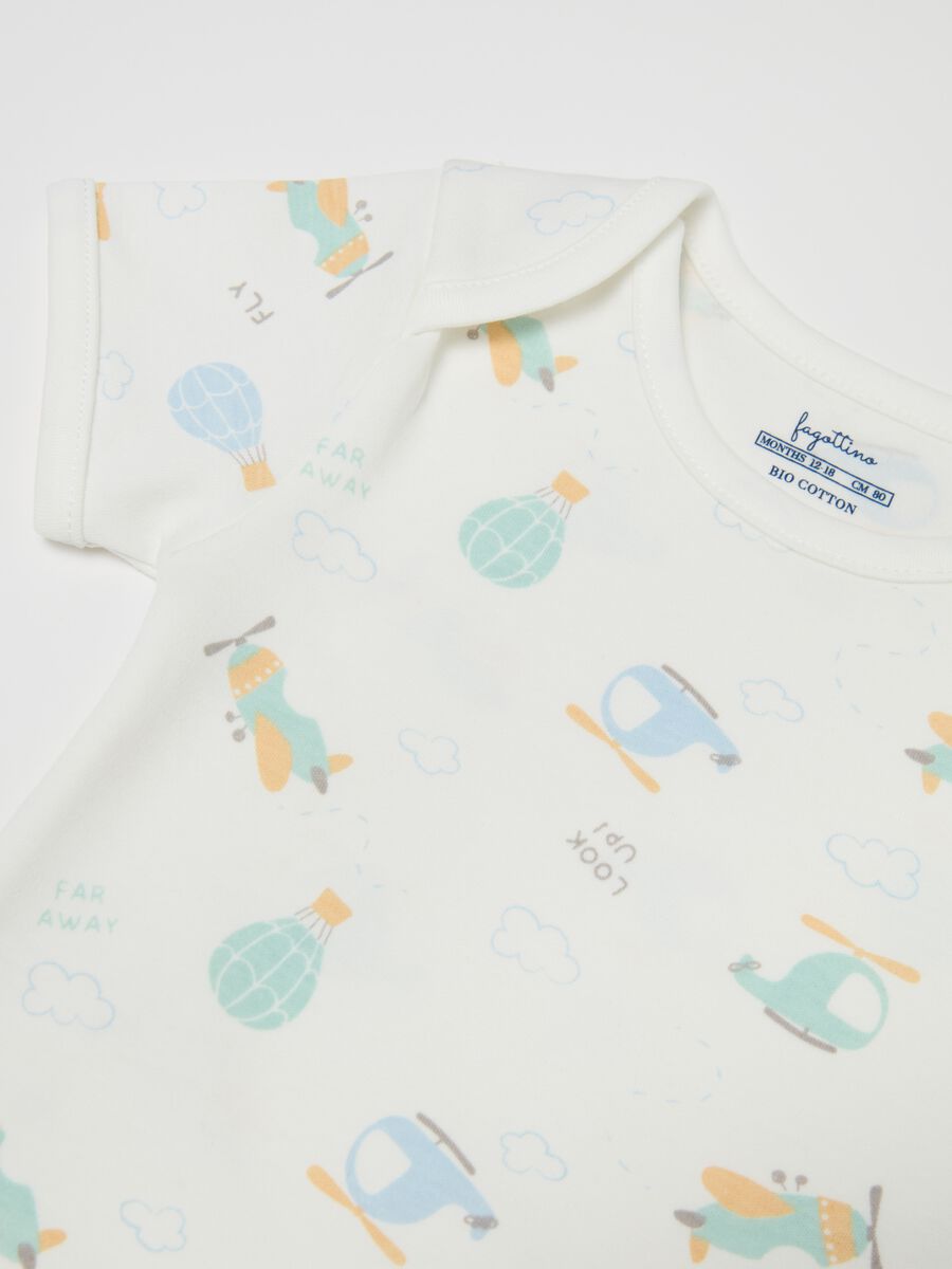 Two-pack organic cotton bodysuits with print_3