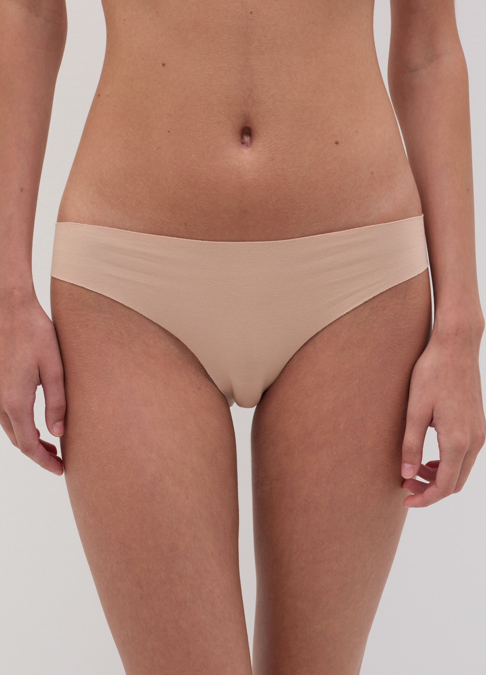 Slip in cotone bio stretch con taglio laser