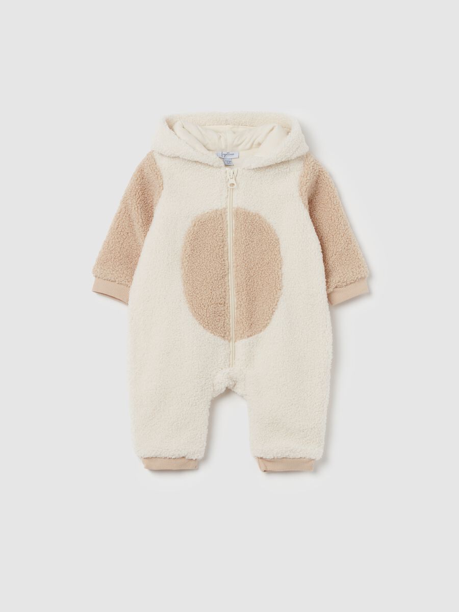 Sherpa onesie with hood_0