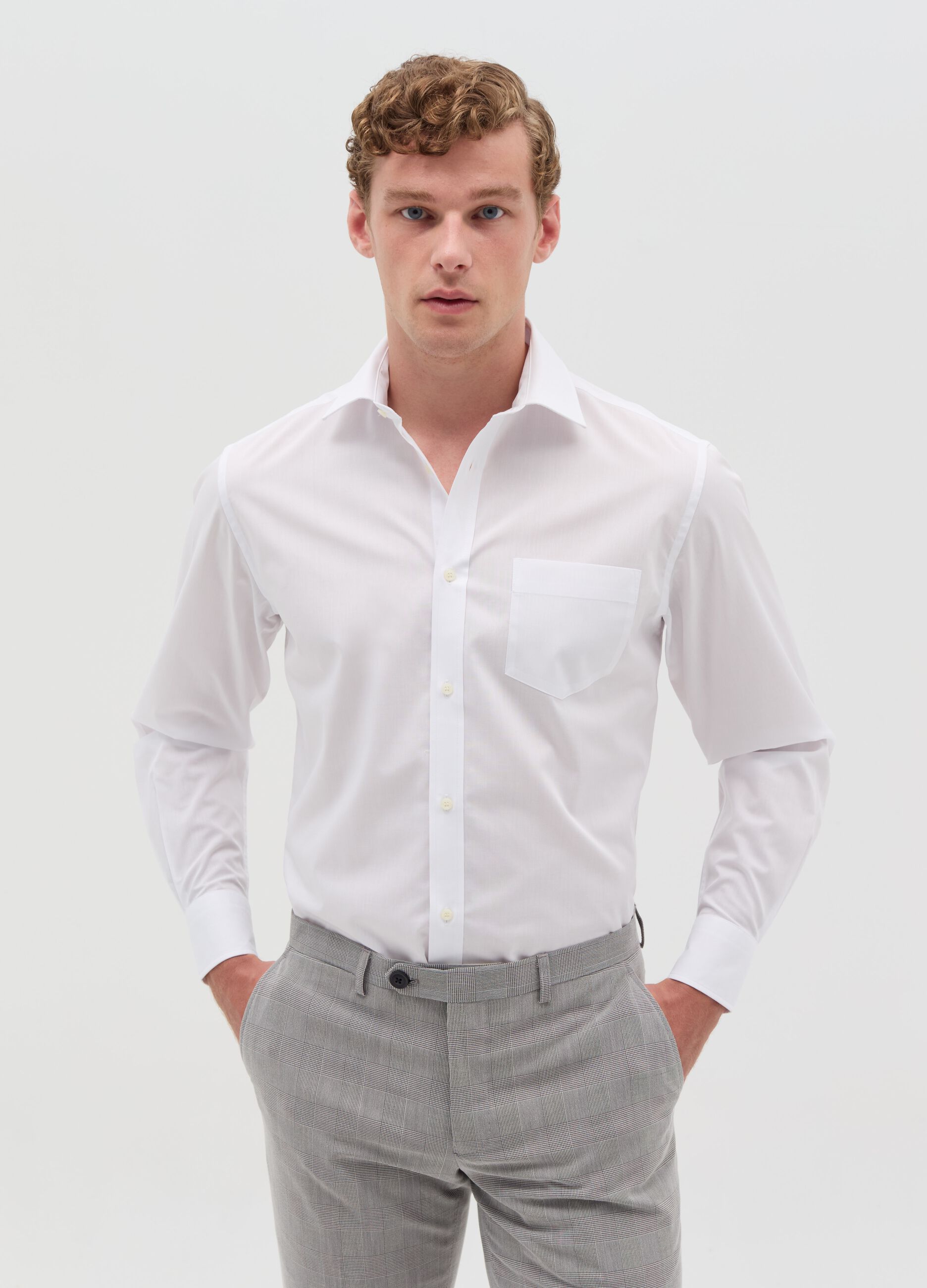 Regular-fit shirt with pocket