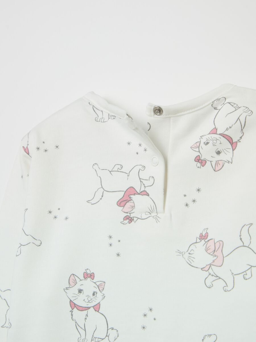 Organic cotton fleece pyjamas with Marie print_2