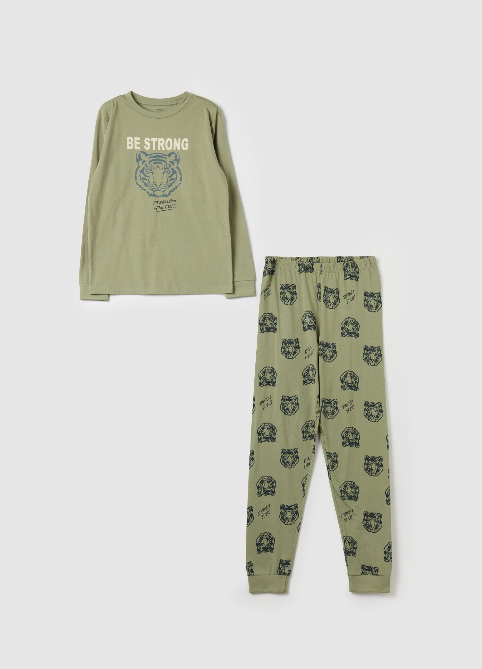 Organic cotton pyjamas with print