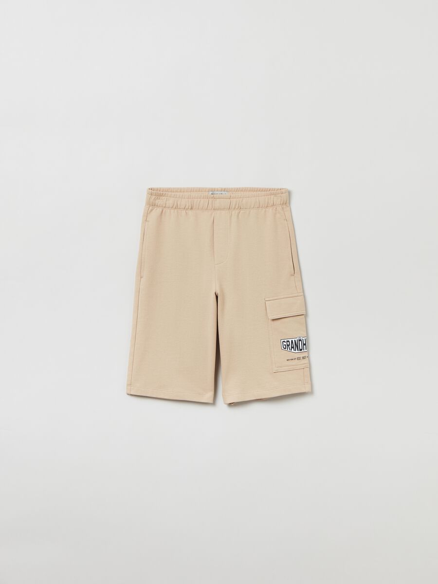 Shorts in cotone con stampa Grand&Hills_0