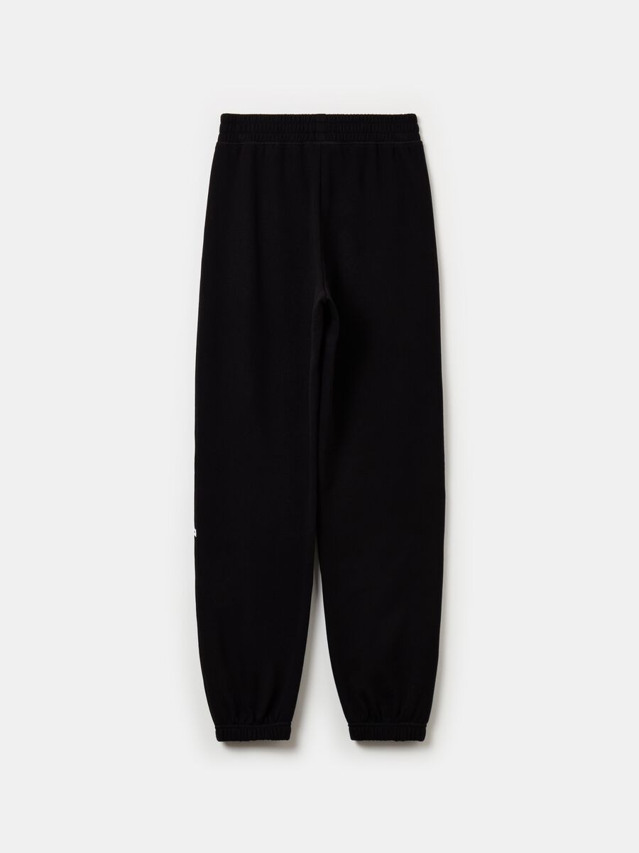 Fleece joggers with print_1