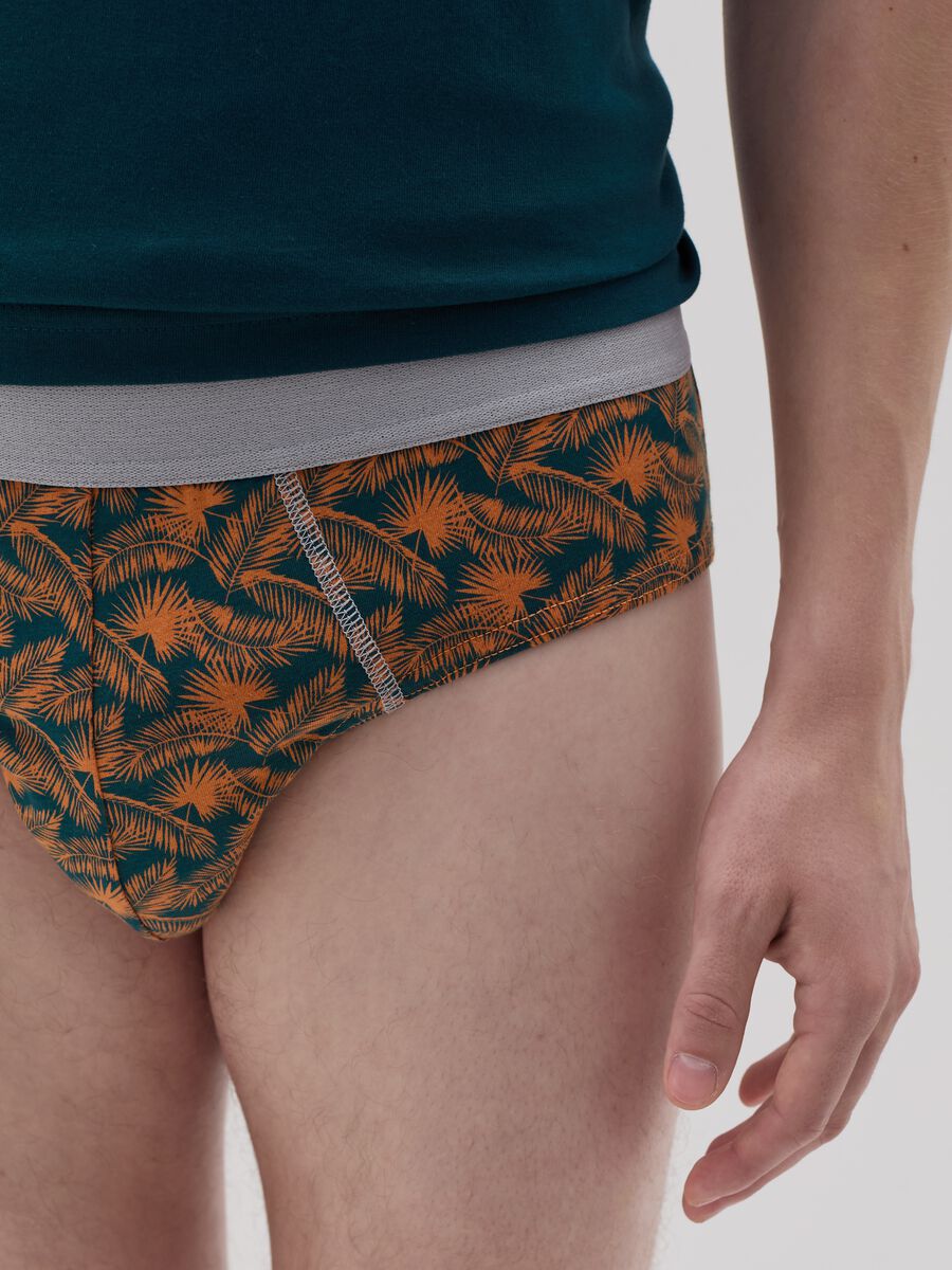 Five-pack briefs in organic cotton with print_3