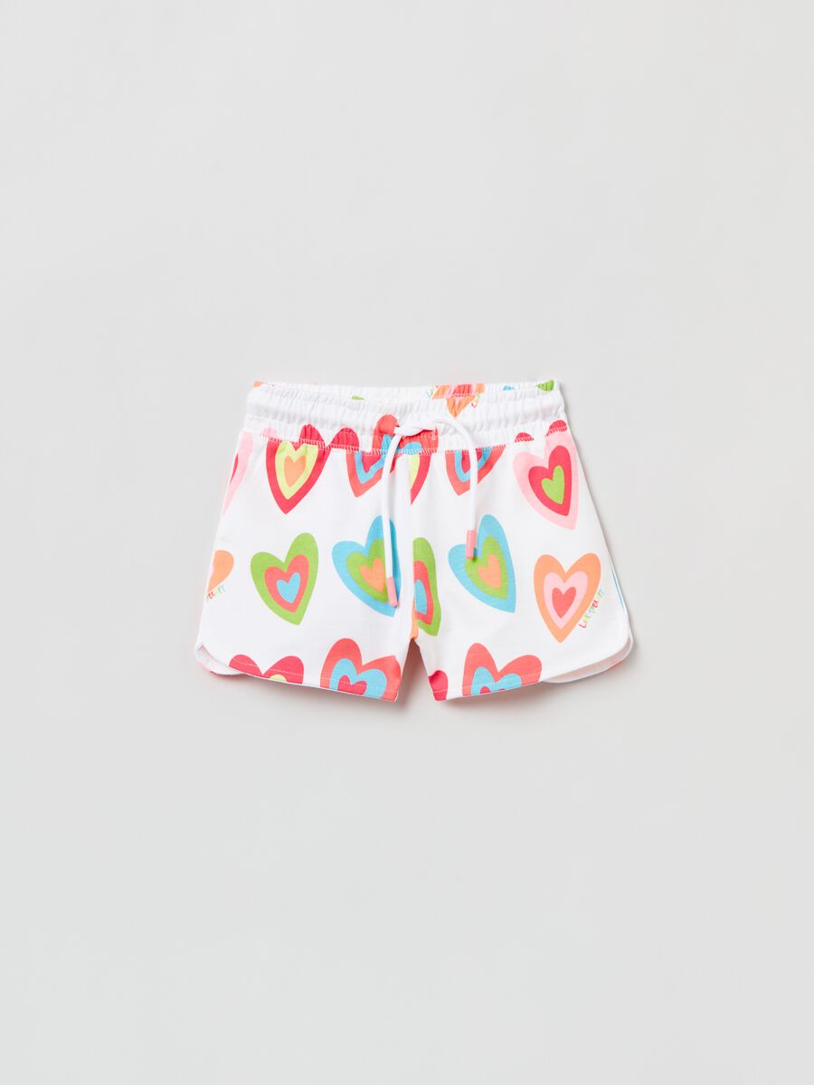 Shorts in cotone stampa Love Therapy_0