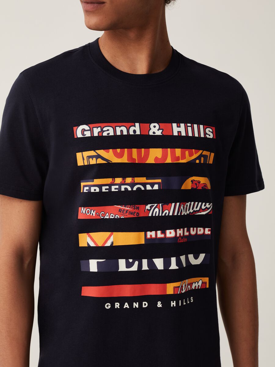 Cotton T-shirt with Grand&Hills print_3
