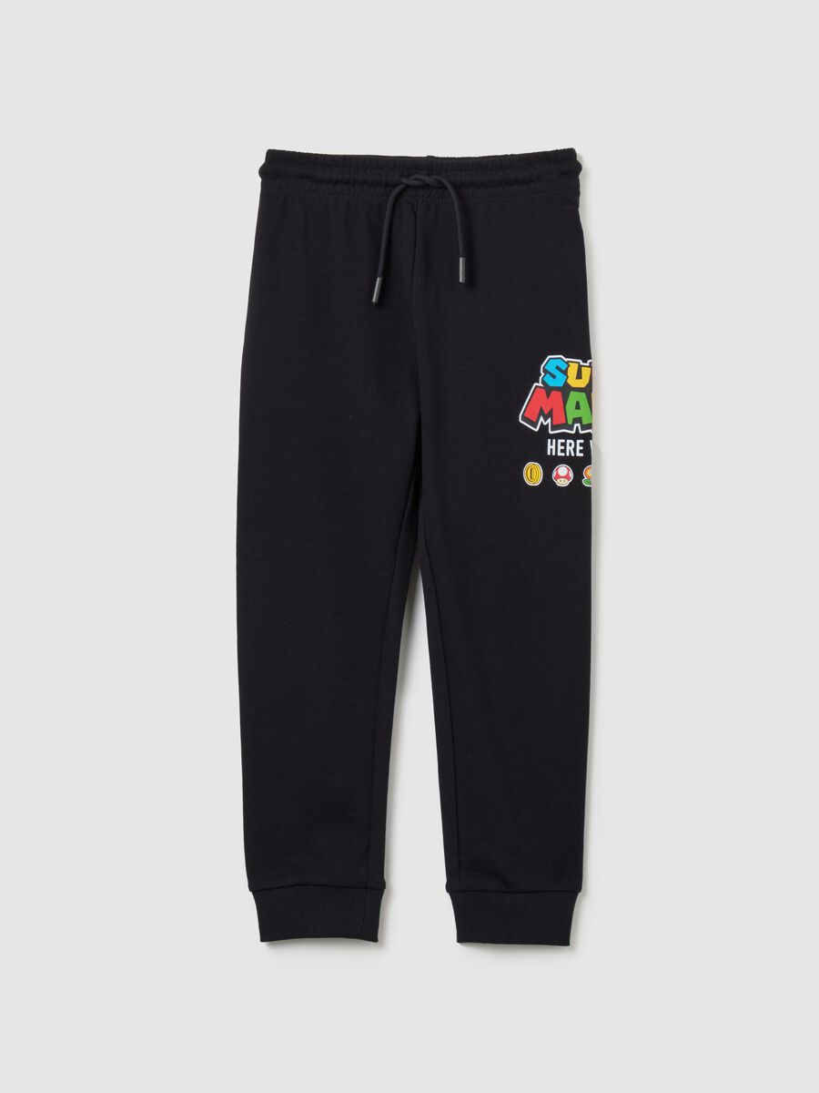 Cotton joggers with Super Mario™ print_0