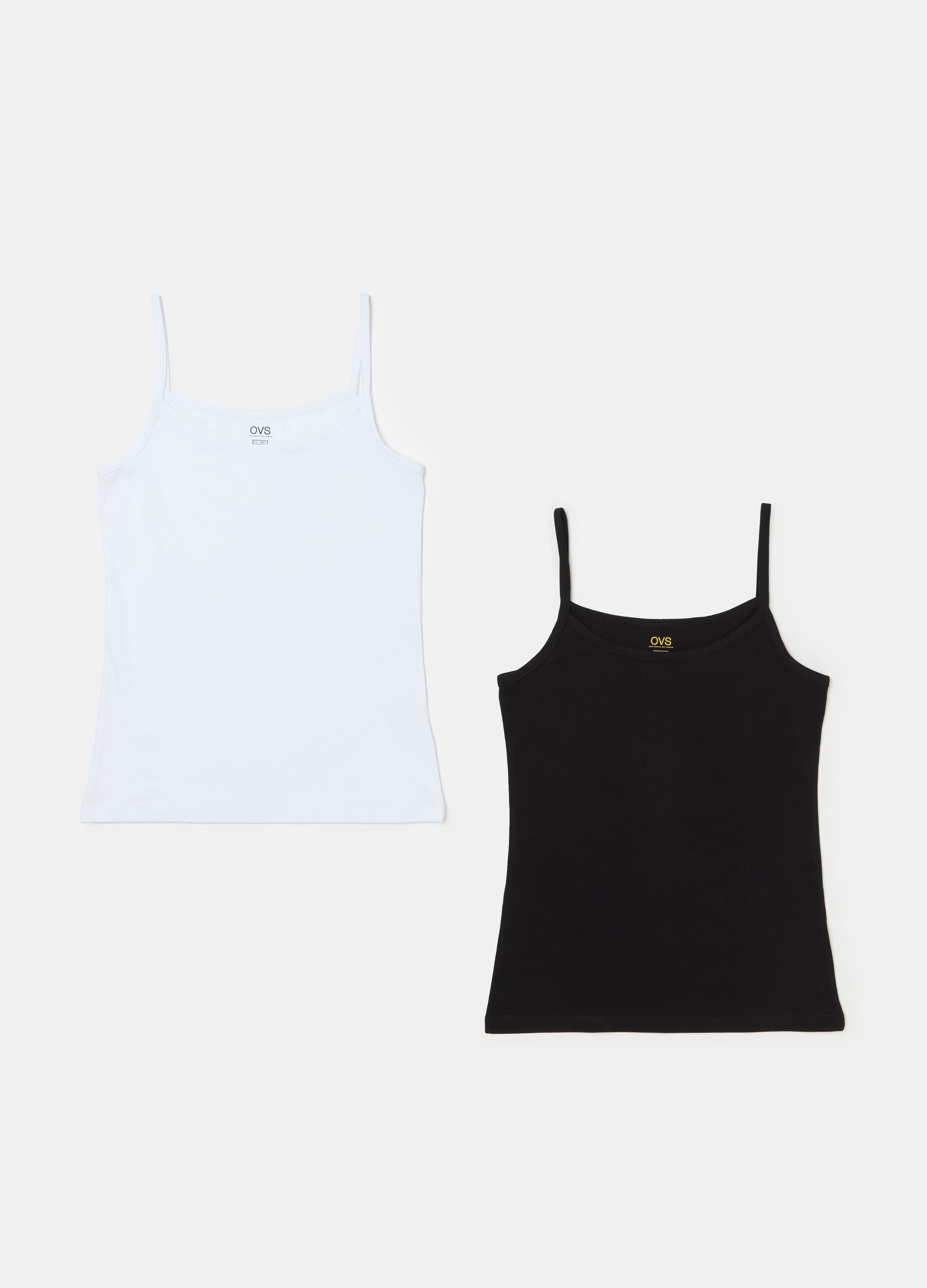 Two-pack organic cotton vests