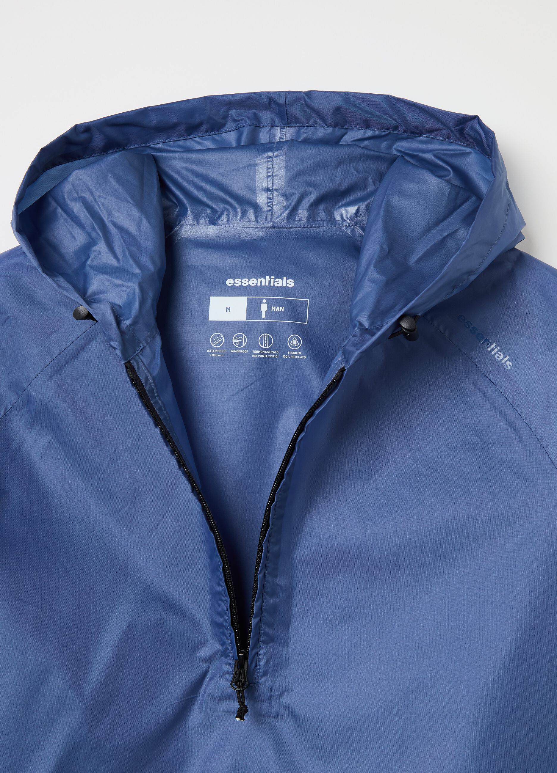 Essential waterproof half-zip jacket