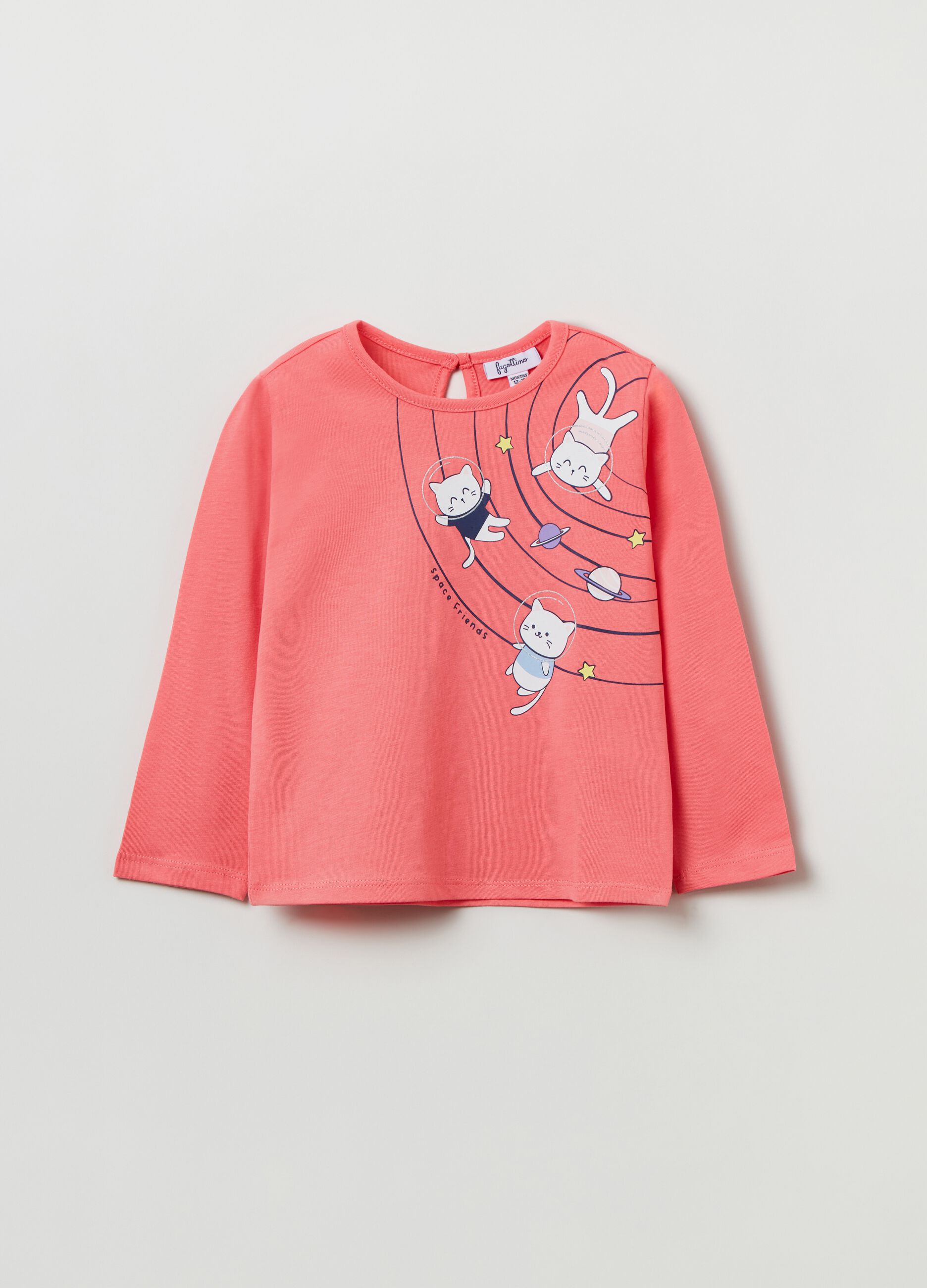 Long-sleeved T-shirt with print