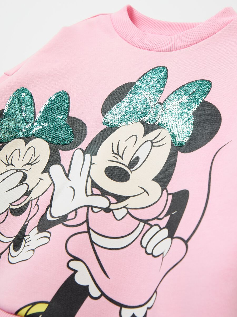 Oversized sweatshirt with Minnie Mouse print with sequins_2
