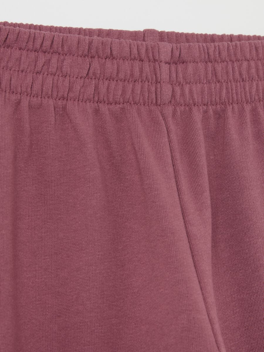 Fleece joggers with elasticated edging_2