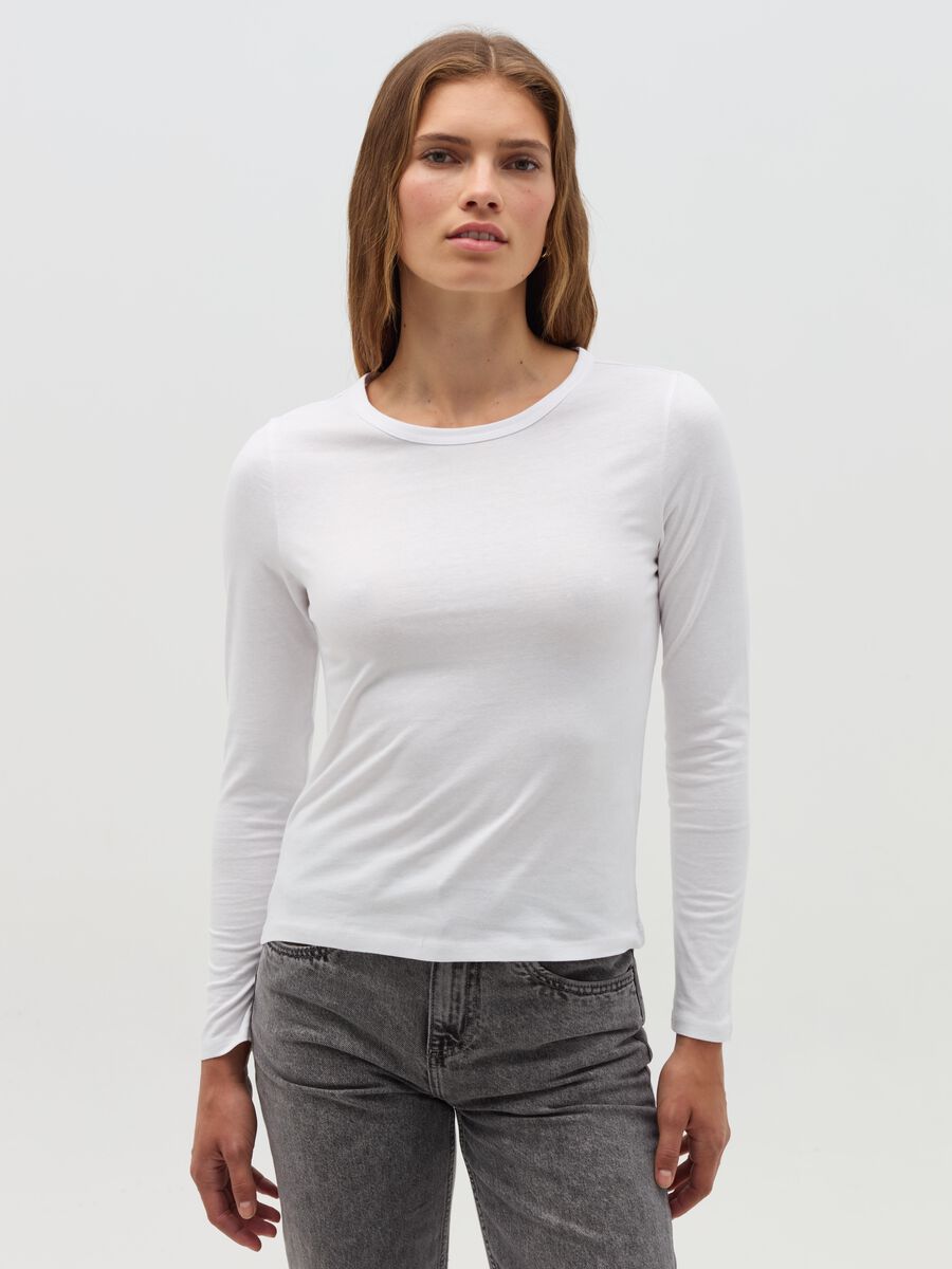 Long-sleeved T-shirt in cotton_1