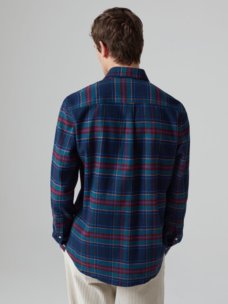 Flannel shirt with check pattern_2