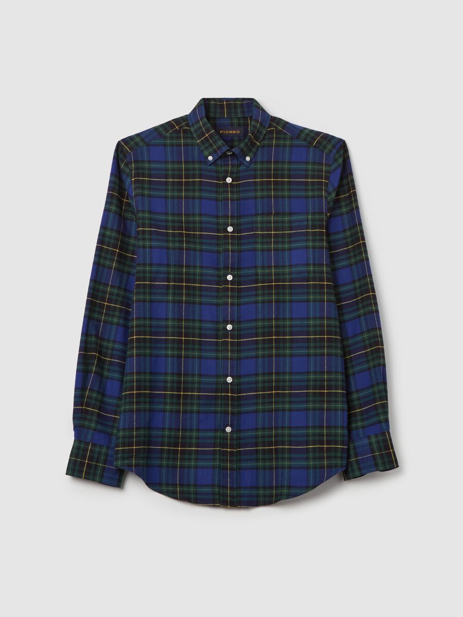 Flannel shirt with check pattern_4