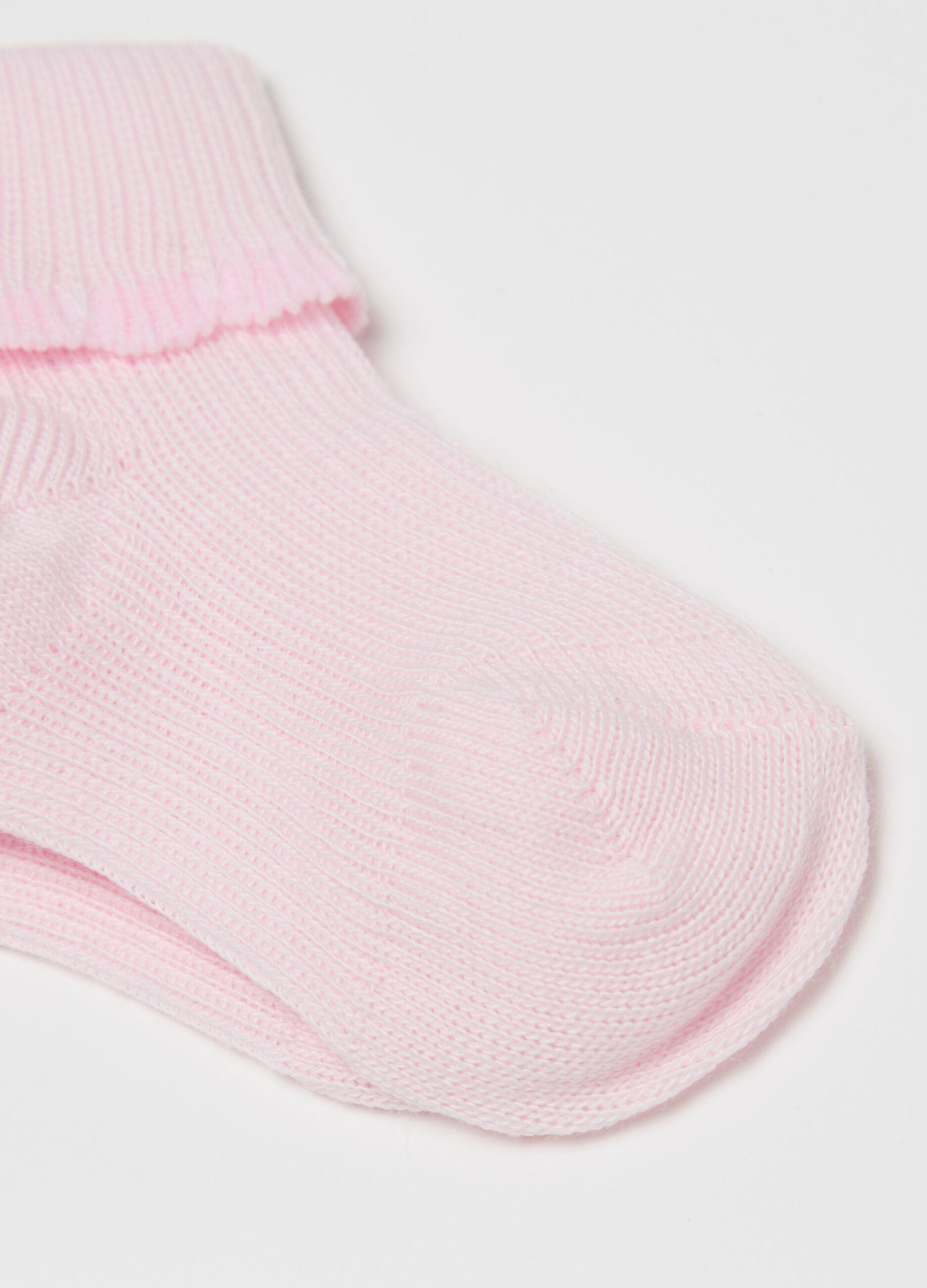 Two-pack socks with fold