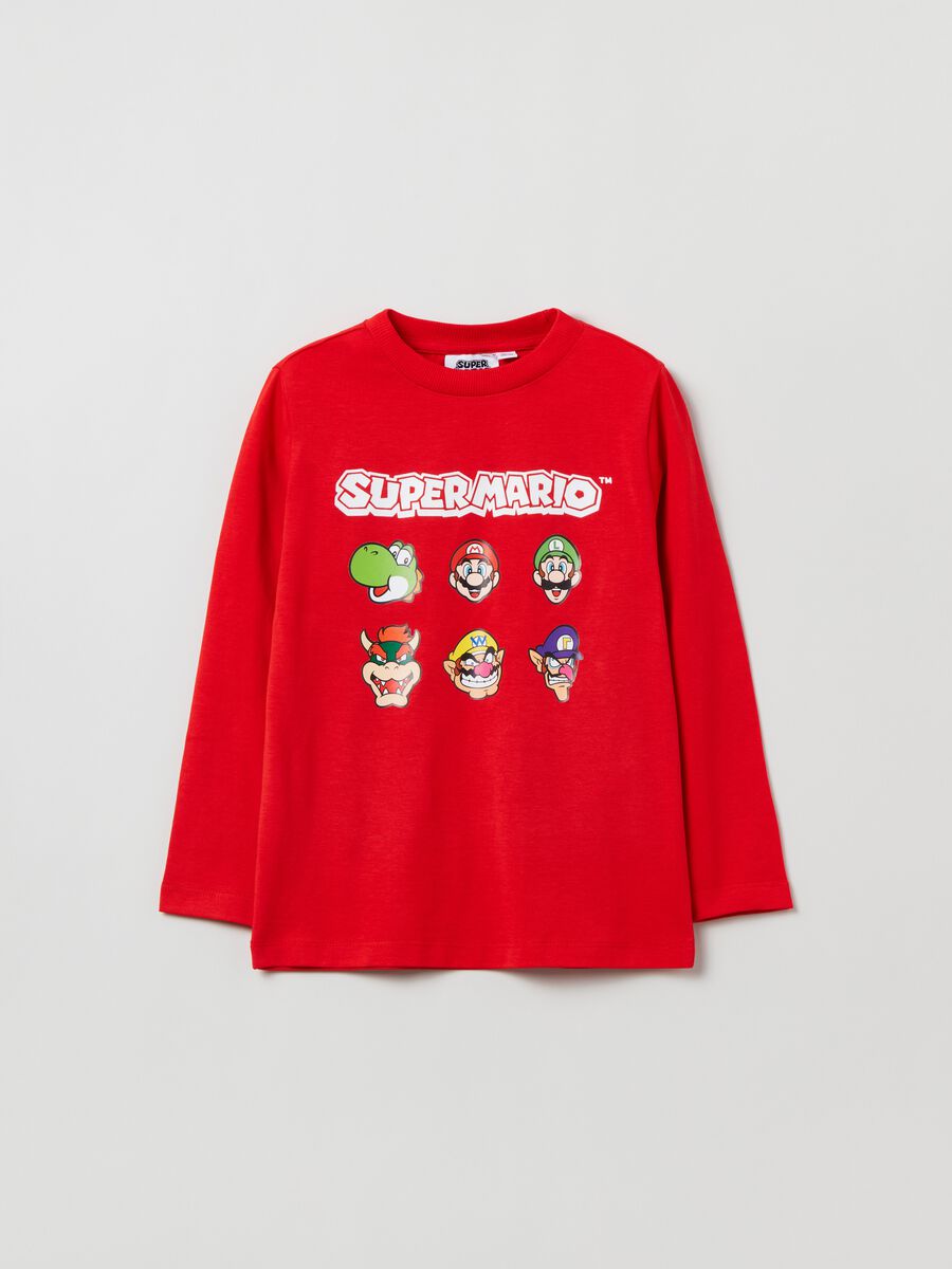 T-shirt with long sleeves and Super Mario™ print_0