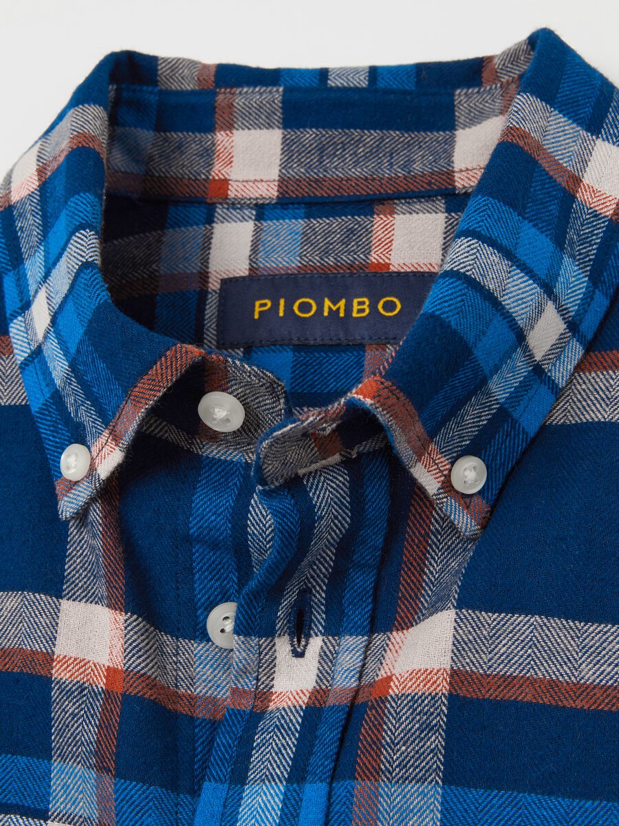 Flannel shirt with check pattern_5