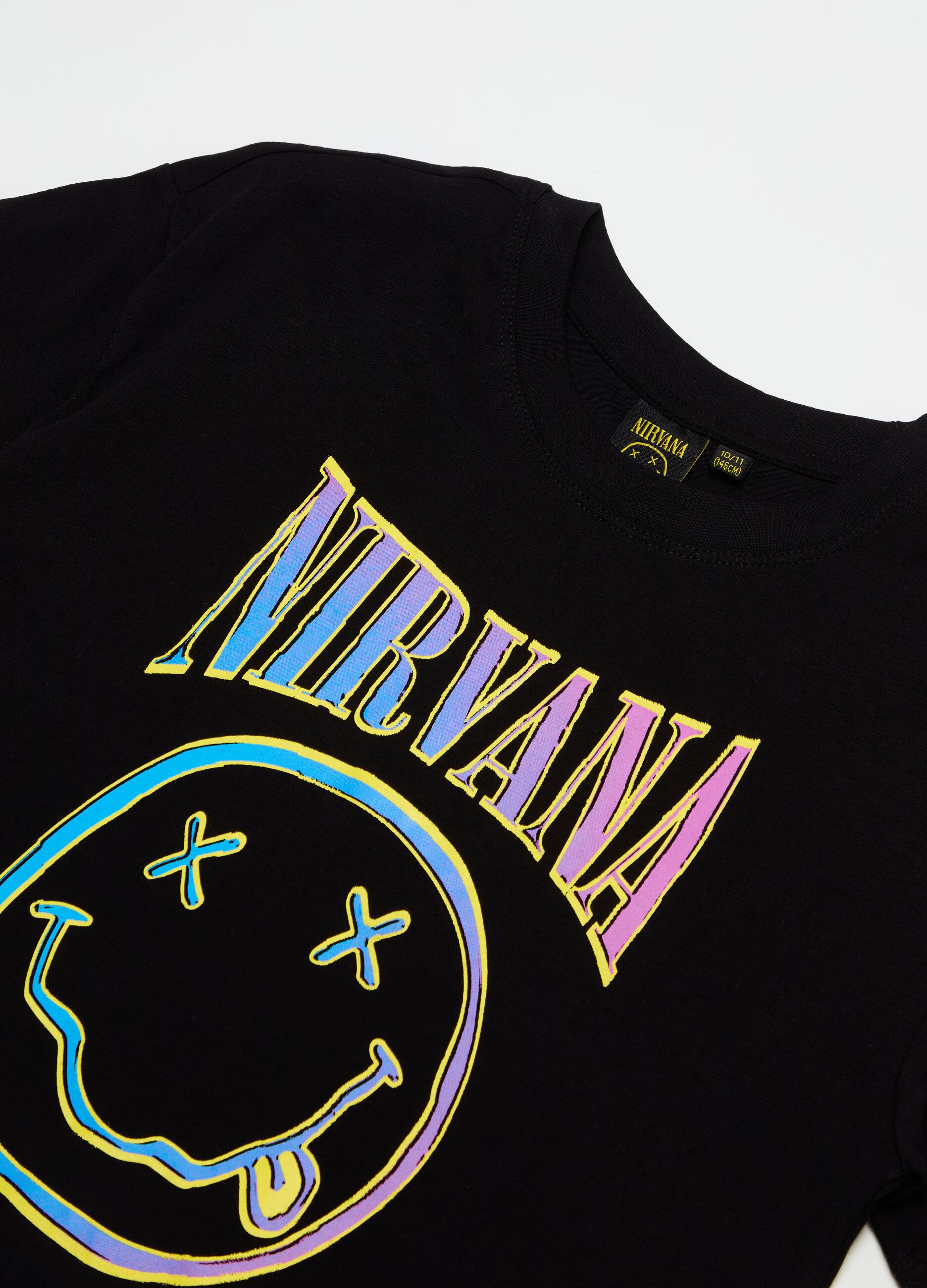 T-shirt with Nirvana logo print