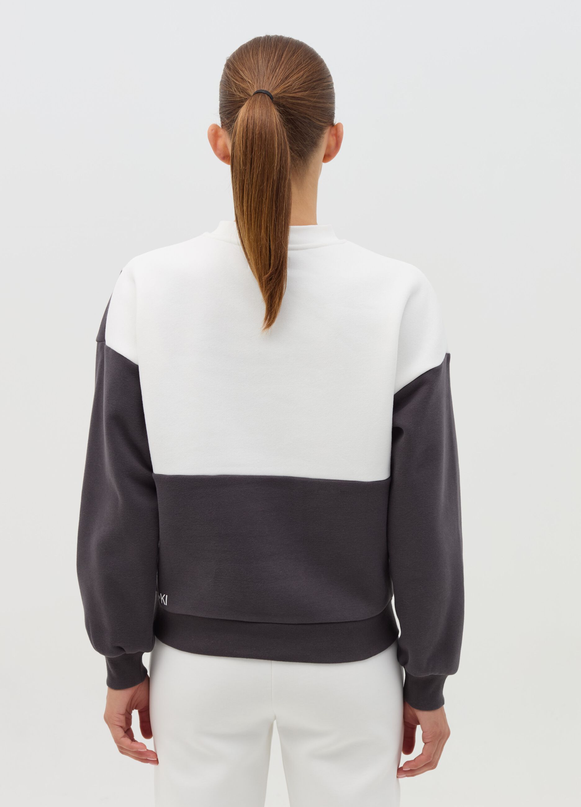 AI•KI colourblock sweatshirt