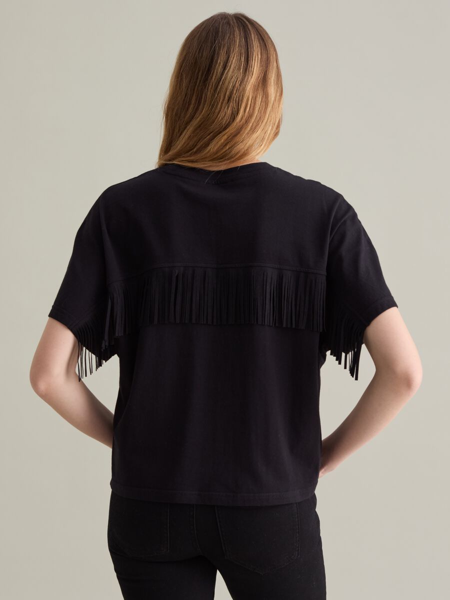 Cotton T-shirt with fringe_2