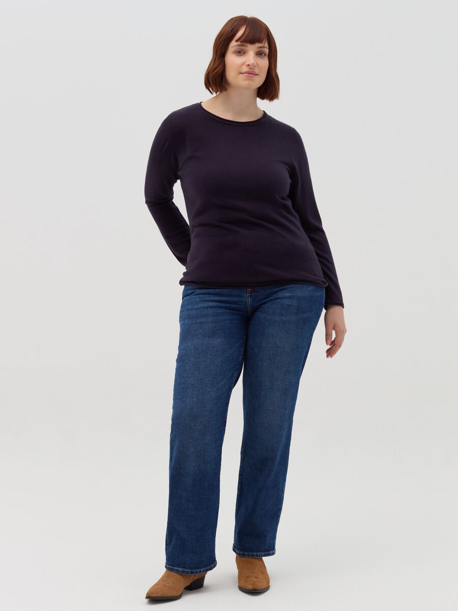 Curvy long-sleeved top_0