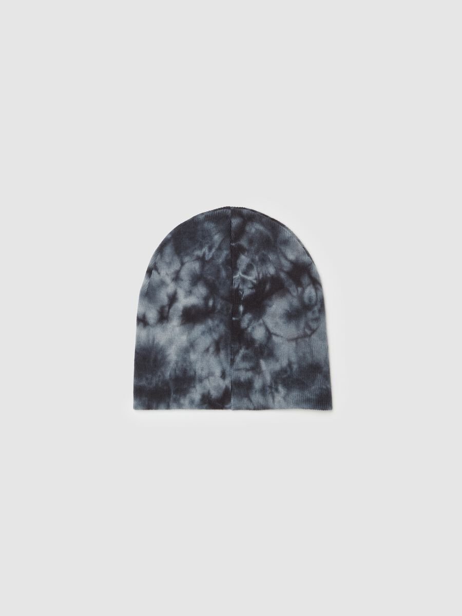 Berretto in maglia Tie Dye con patch Batman_1