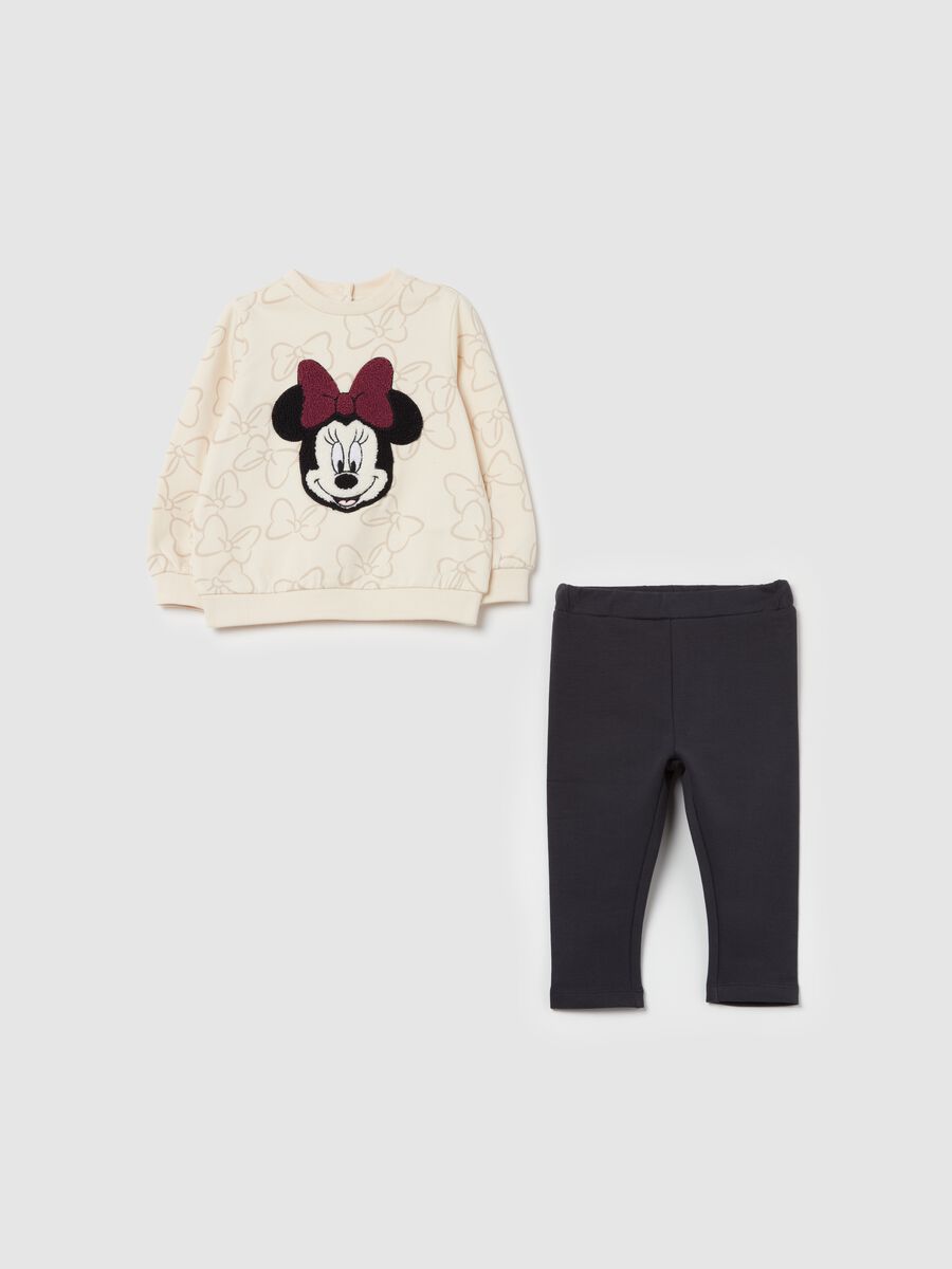 Organic cotton jogging set with Minnie Mouse print_0