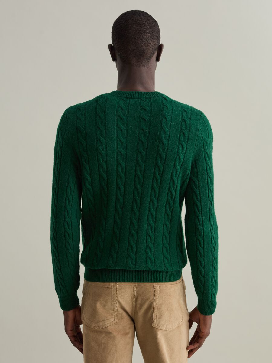 Pullover in cable-knit lambswool_3