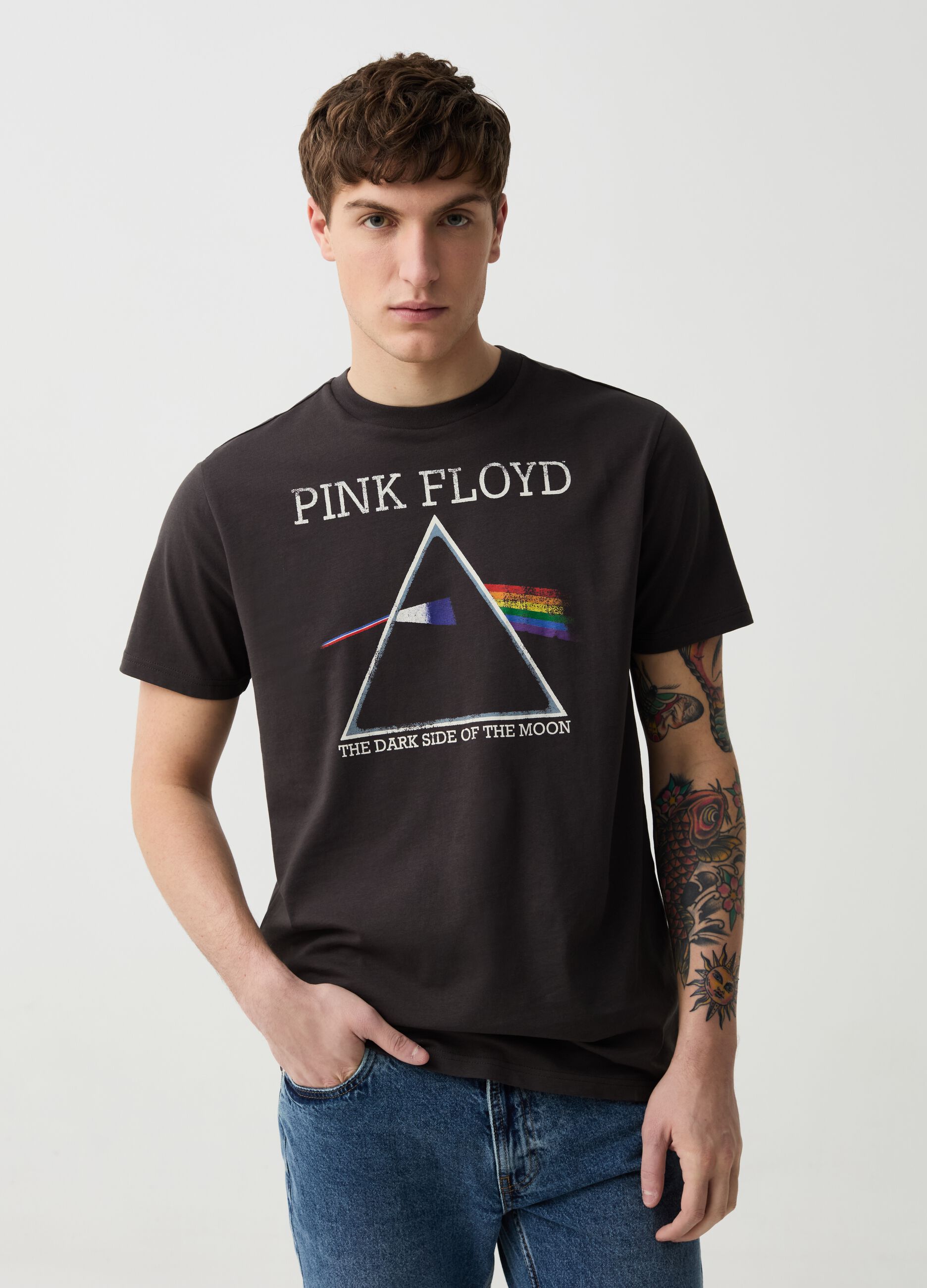 T-shirt with Pink Floyd print