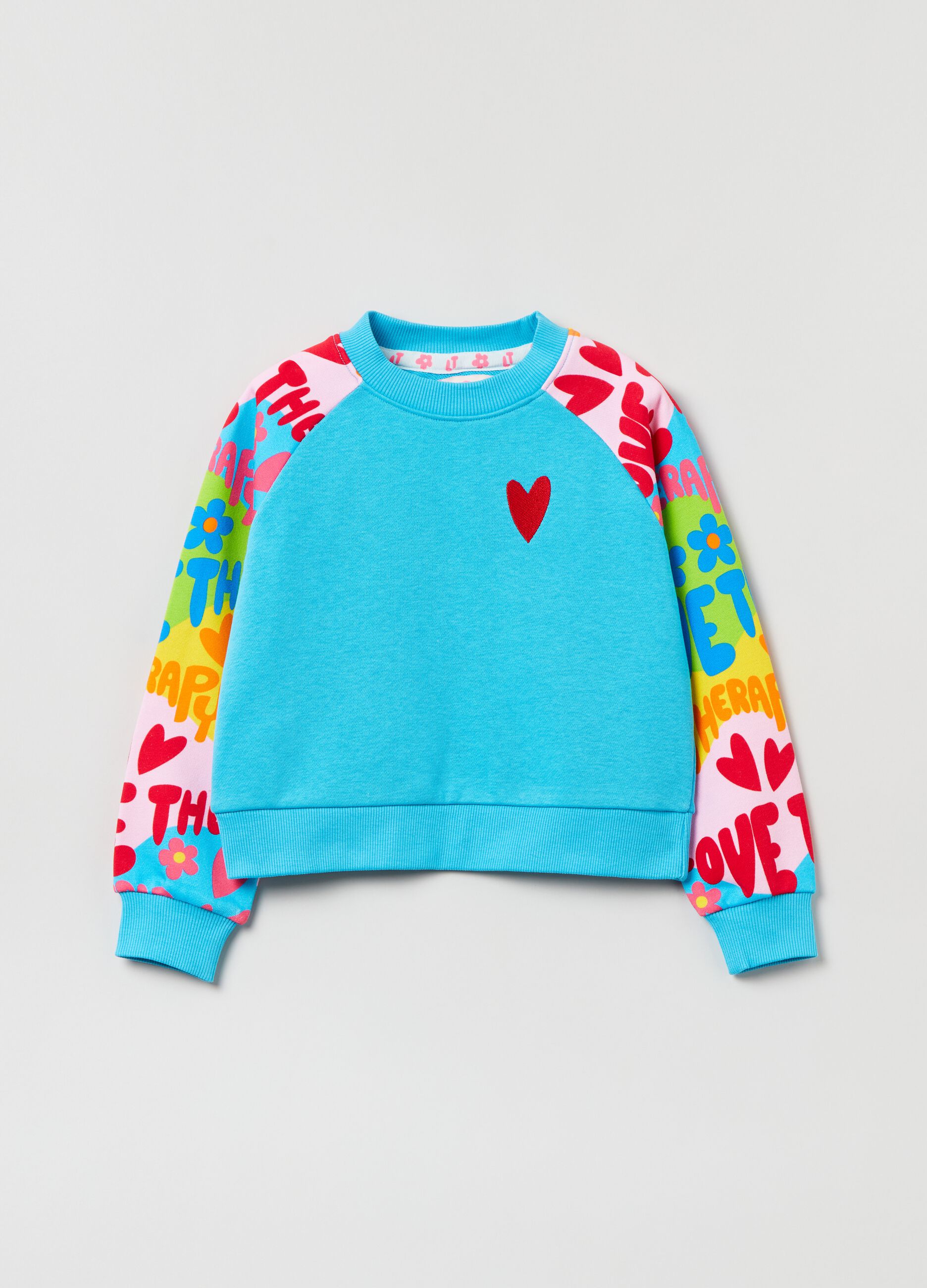 Sweatshirt with Love Therapy print