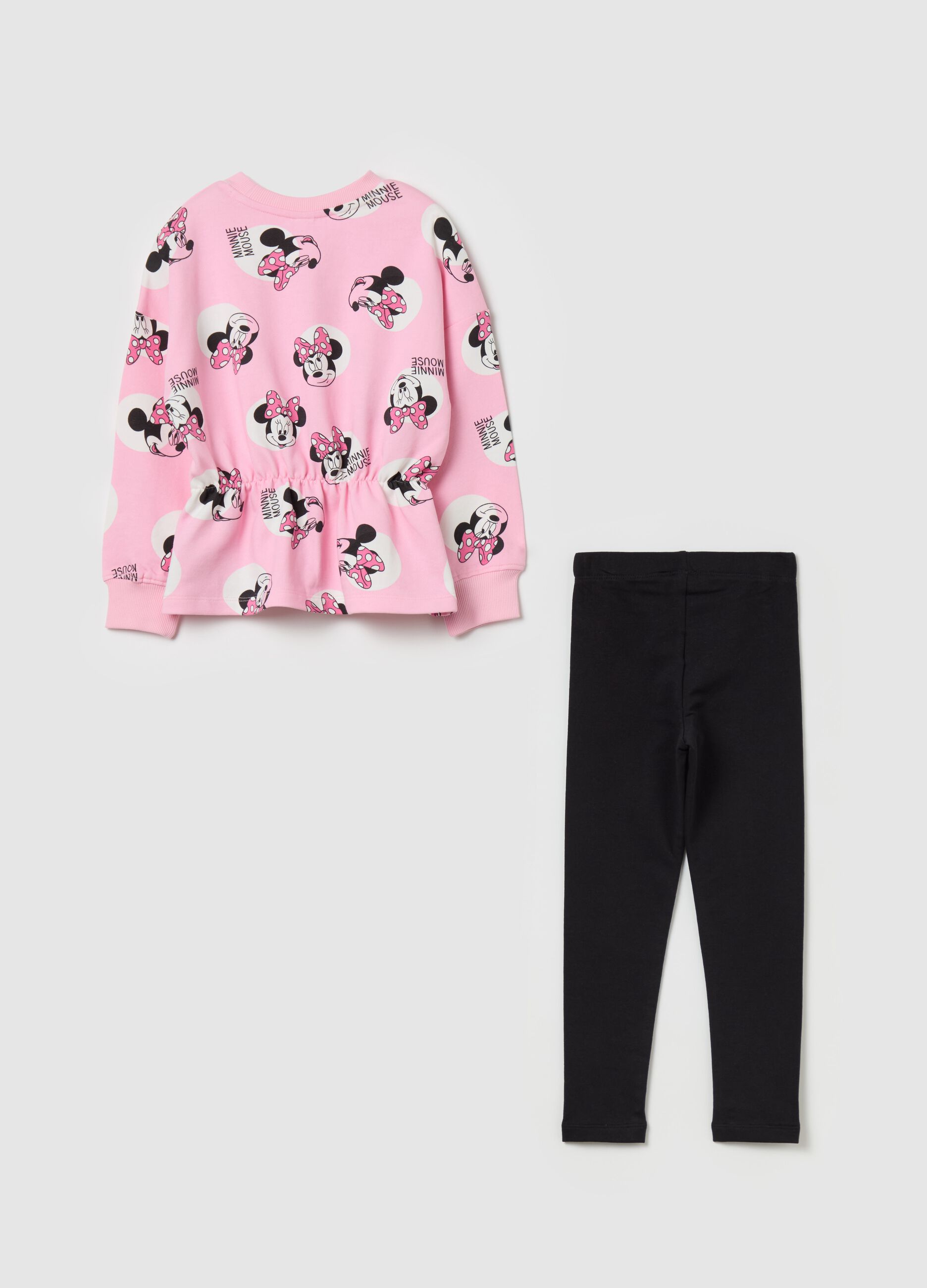 Jogging set con stampa Minnie e pois