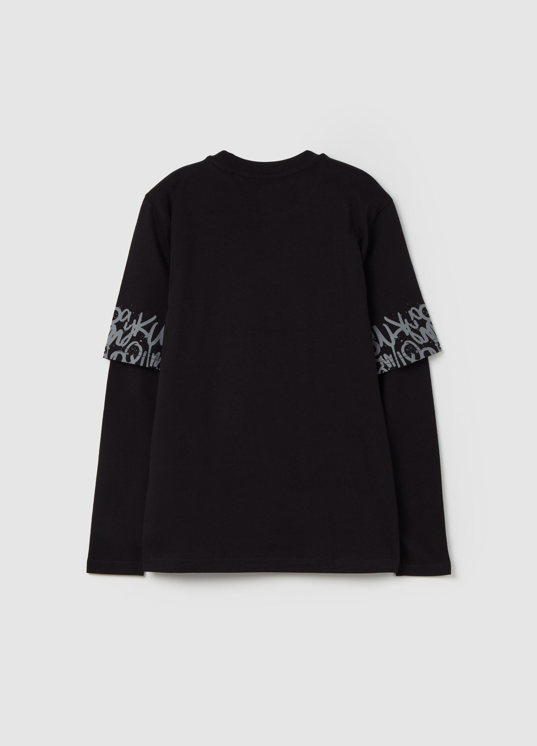 Long-sleeved T-shirt with print