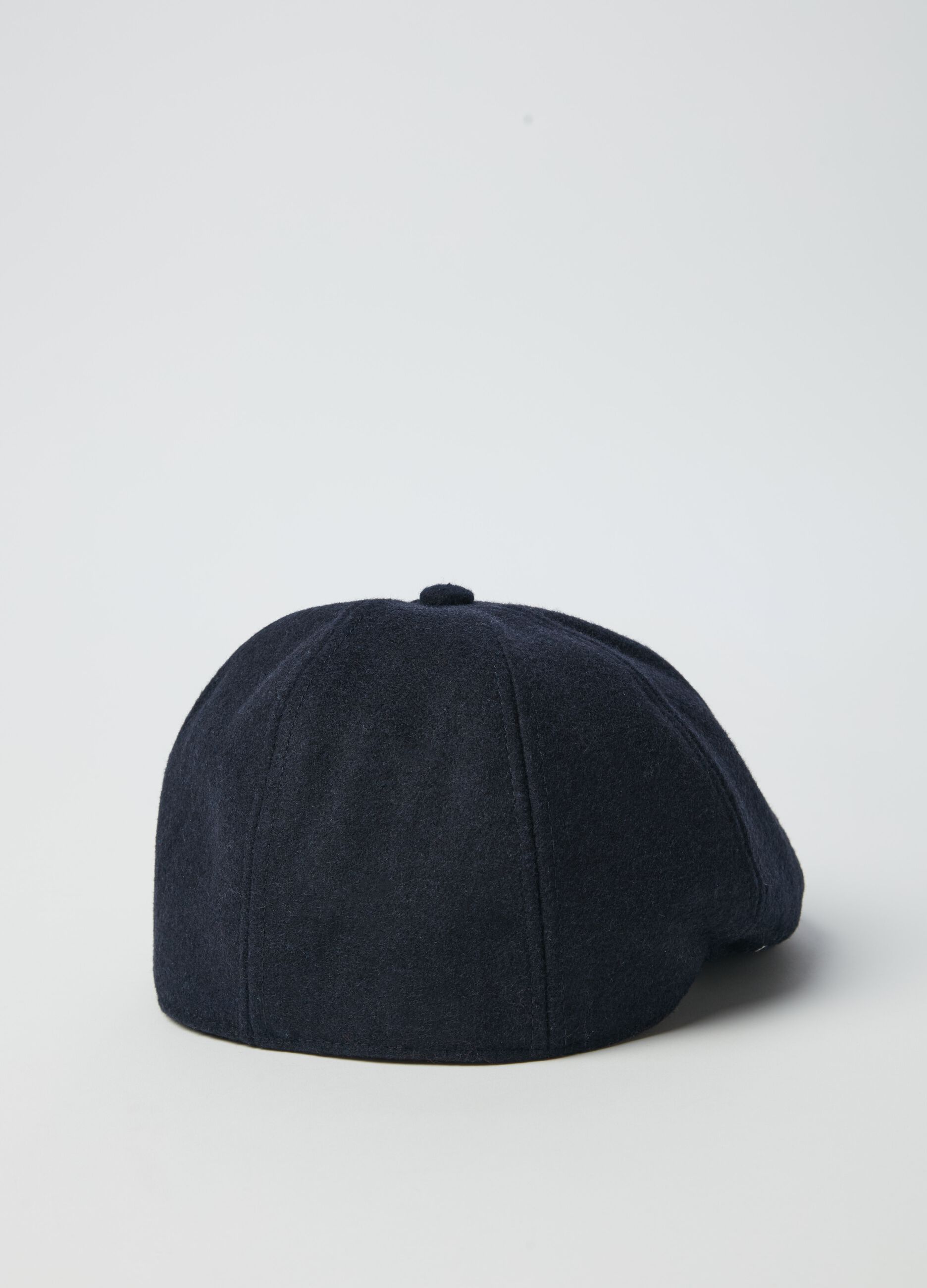 Wool blend flat cap