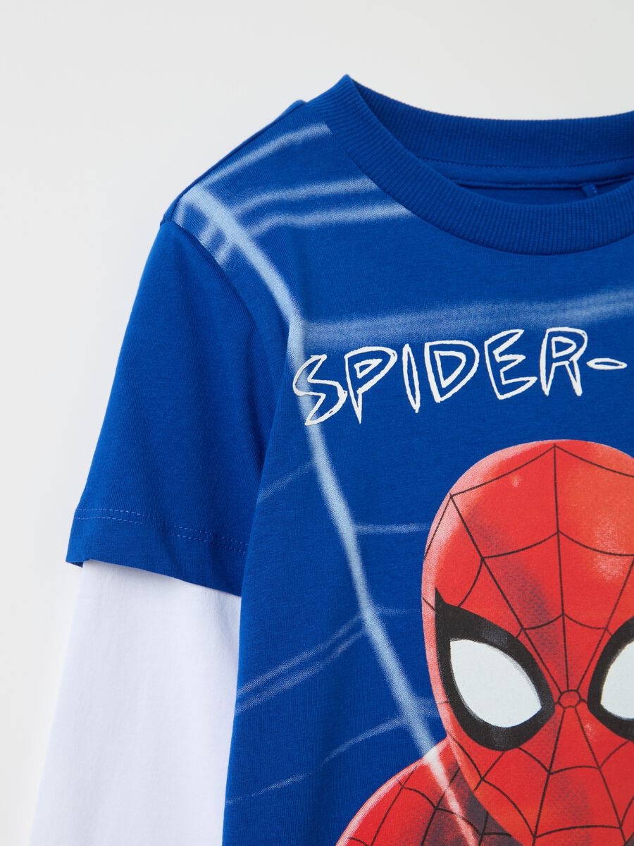 T-shirt with long sleeves and Spider-Man print_2