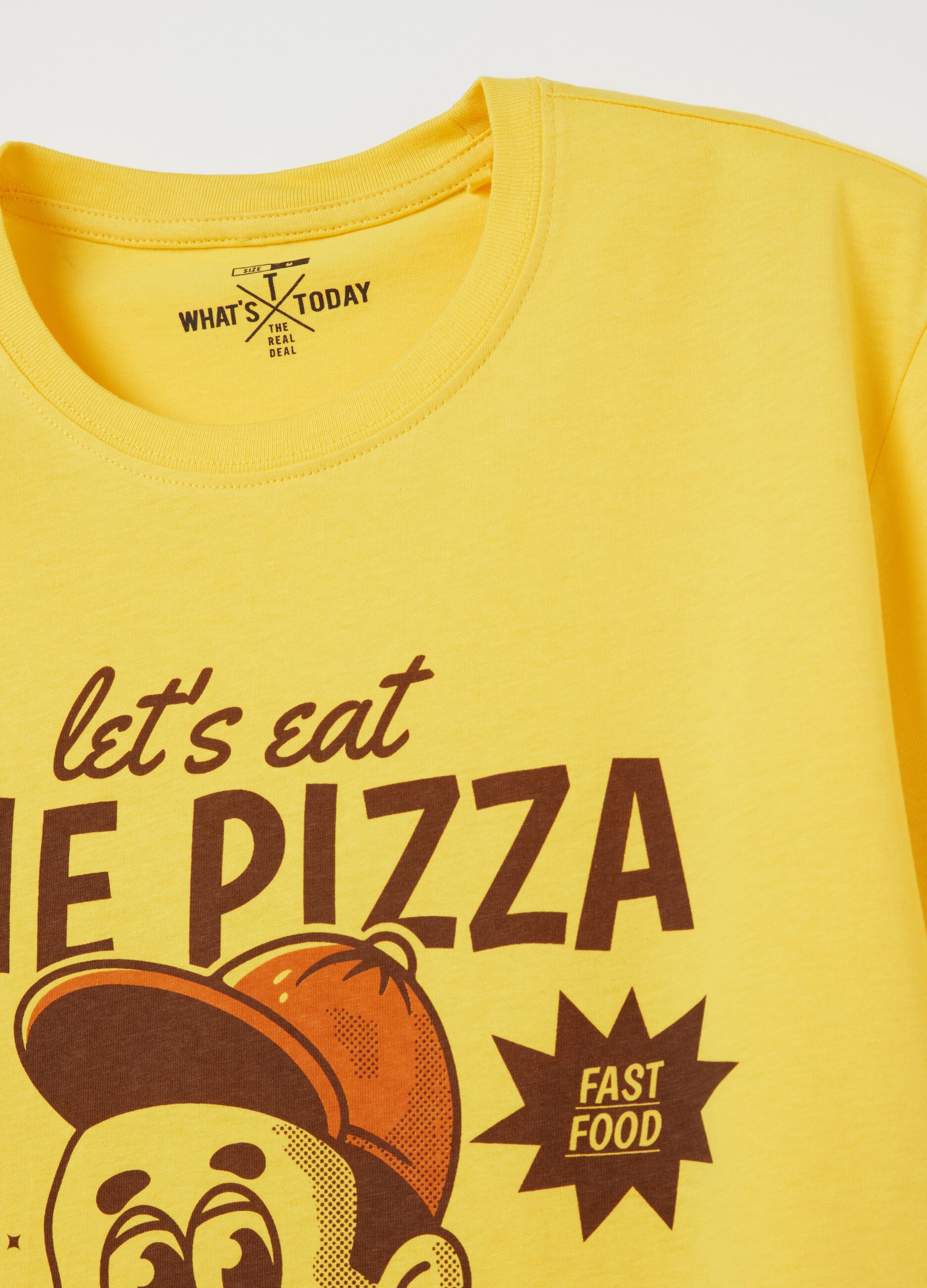 T-shirt with fast food print