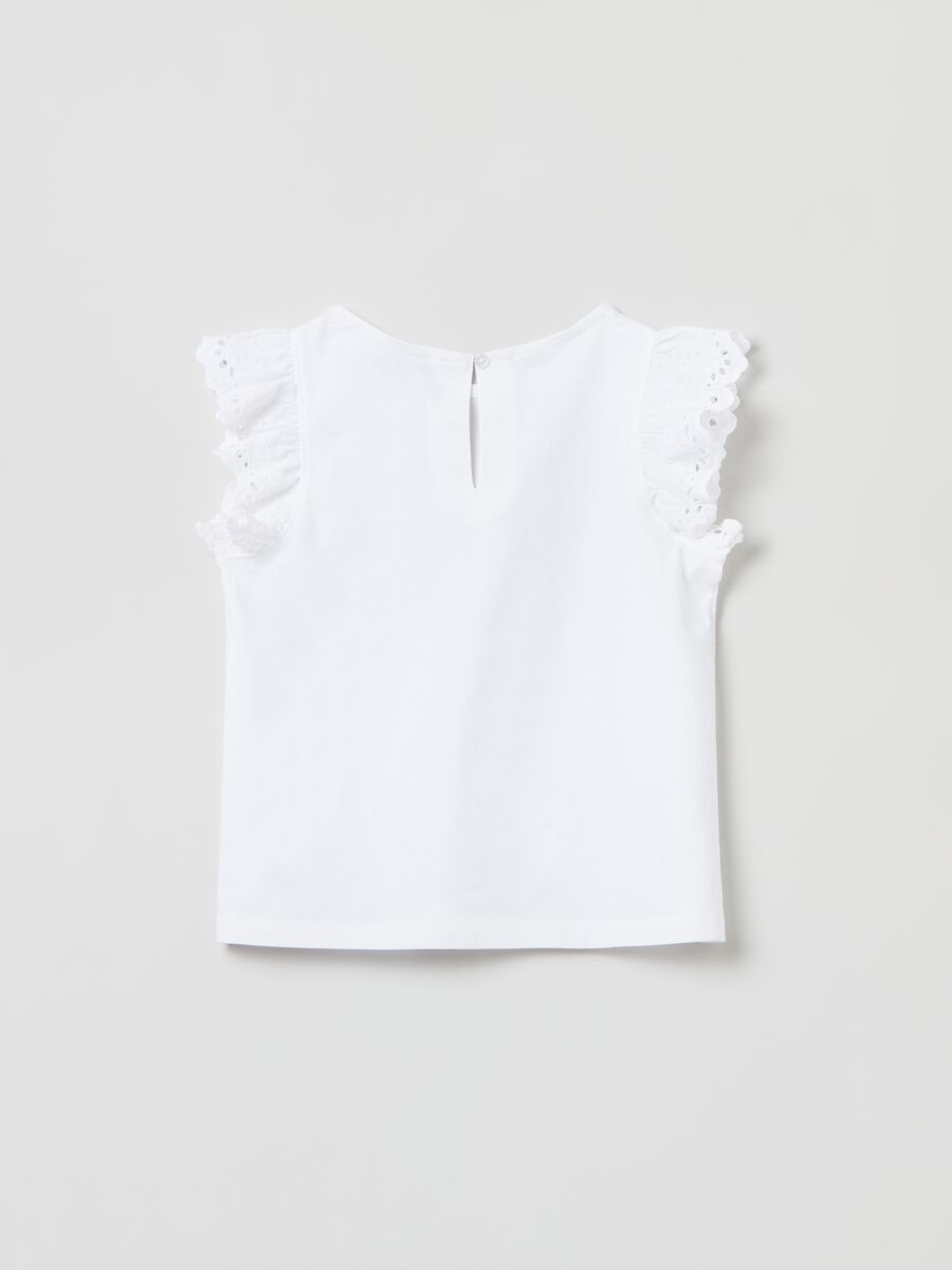 Broderie anglaise cotton sleeveless blouse_1