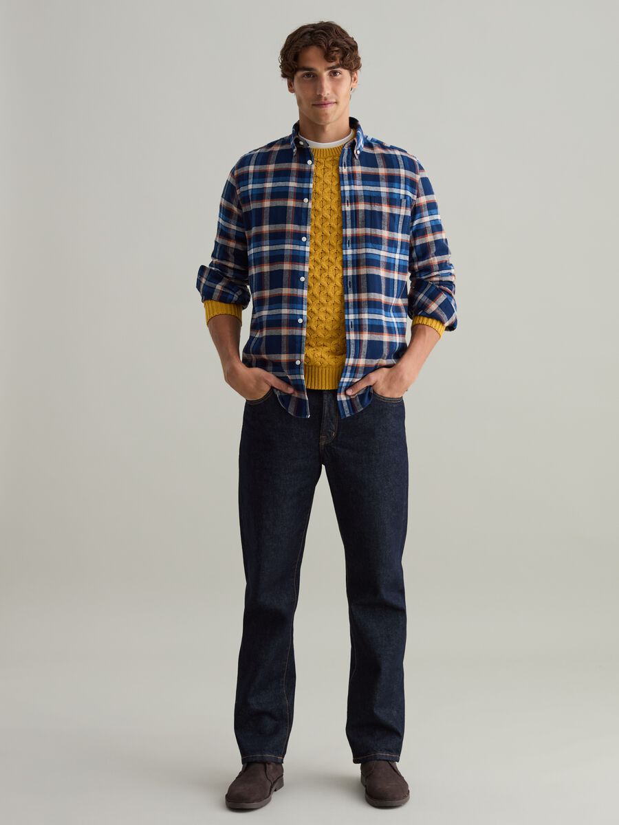 Flannel shirt with check pattern_0