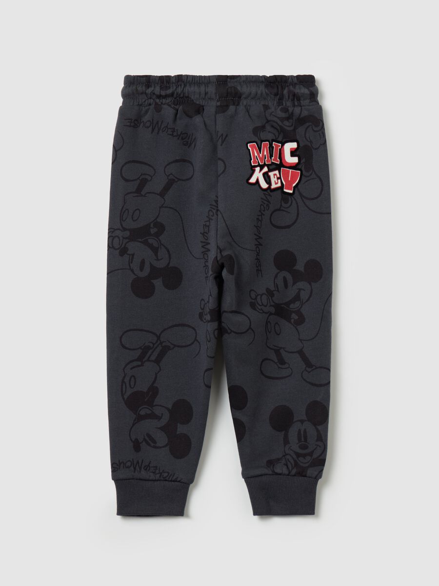 Joggers with drawstring and Mickey Mouse print_1