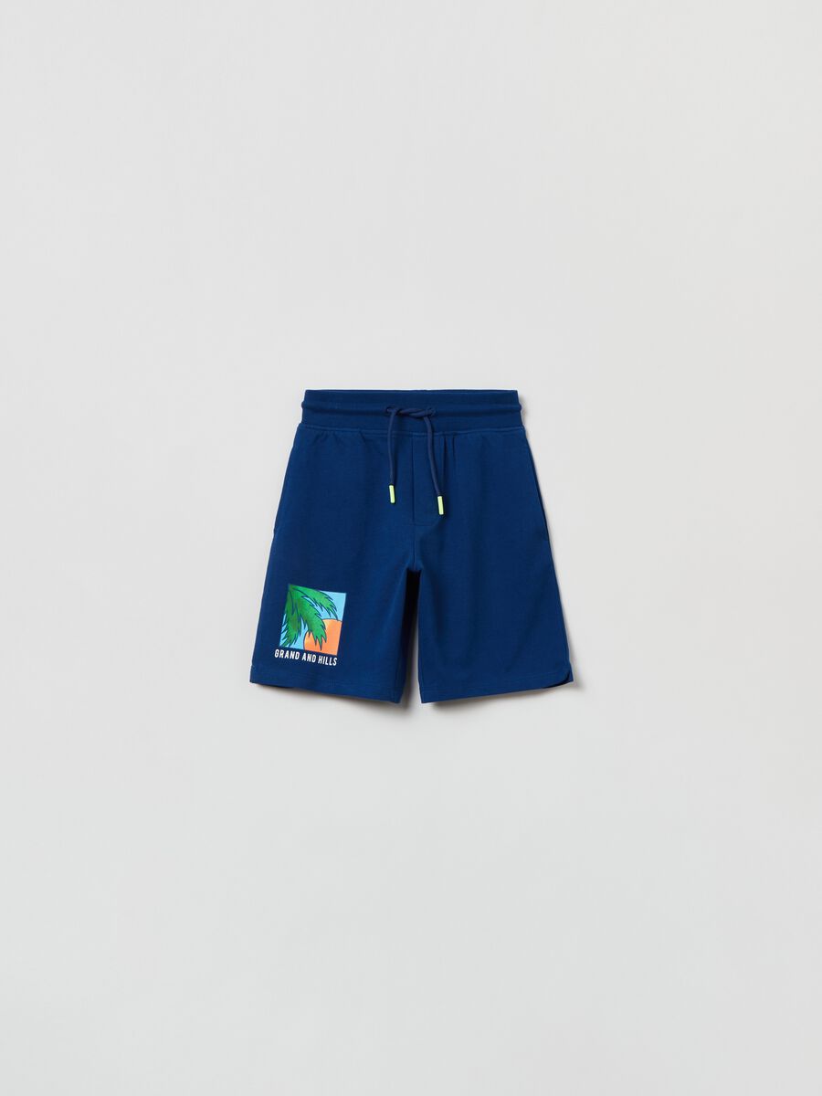 Grand&Hills Bermuda shorts in cotton with print_0