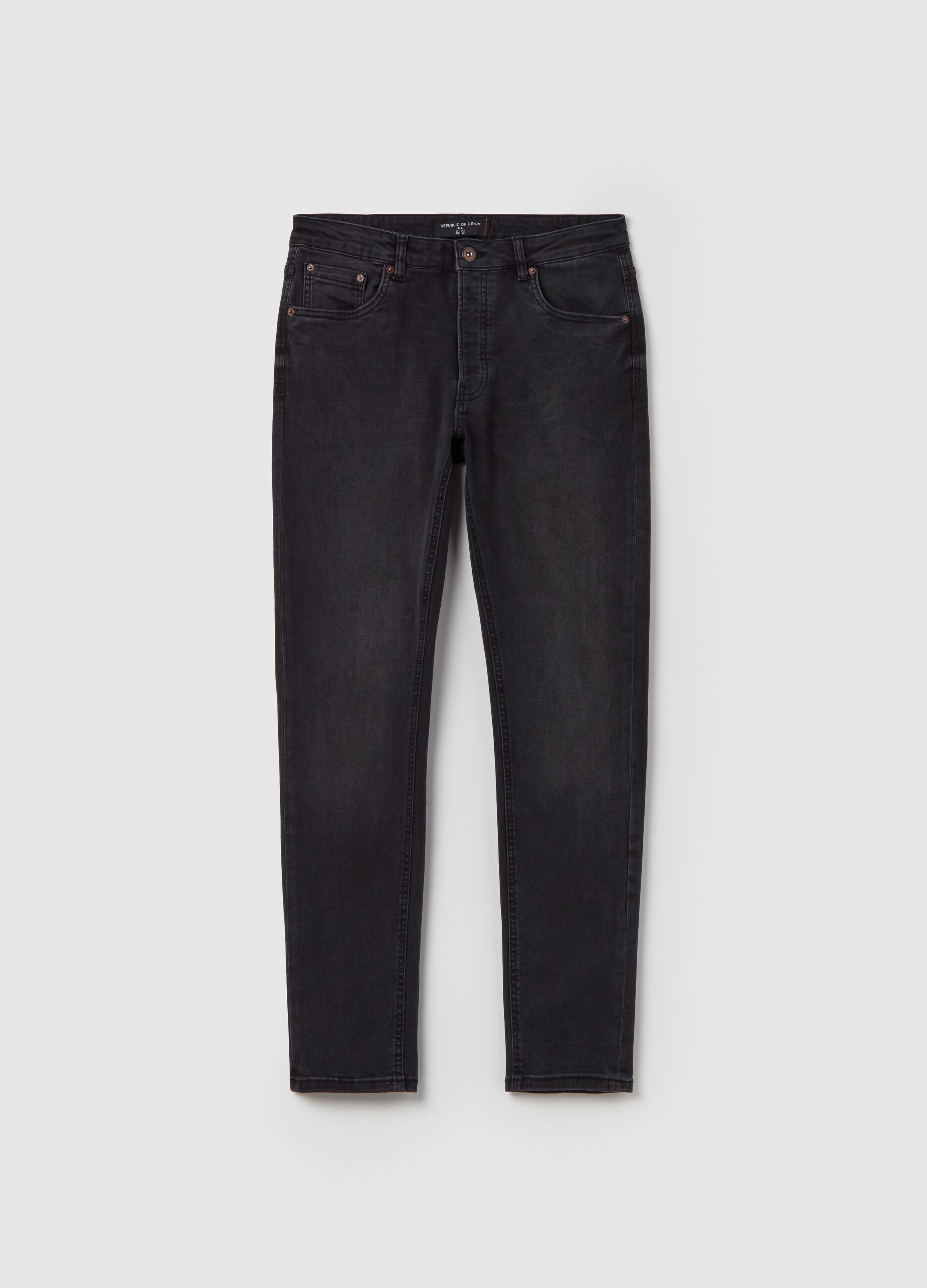 Slim-fit premium jeans in DualFX cotton