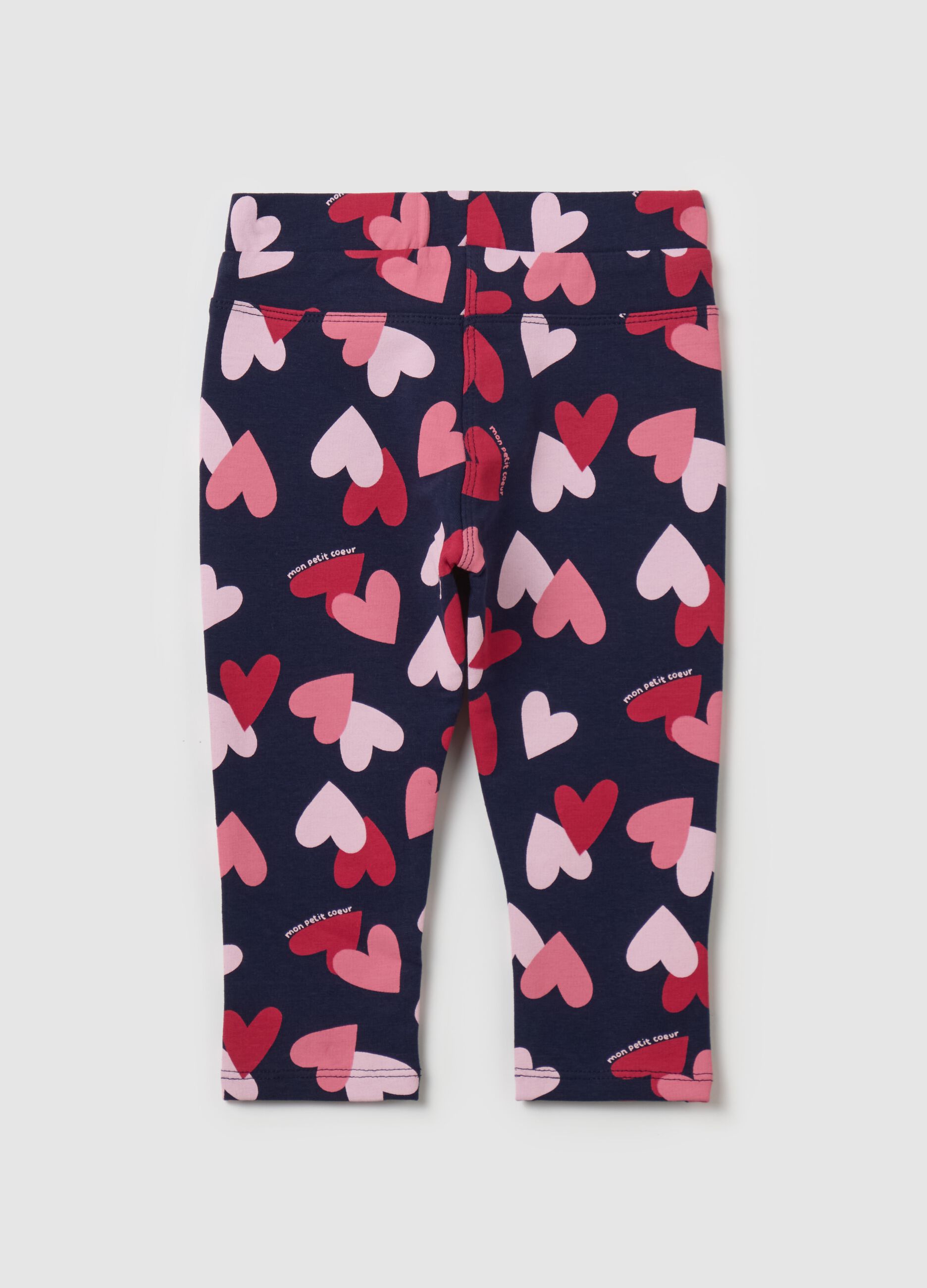 Treggings in stretch cotton with print