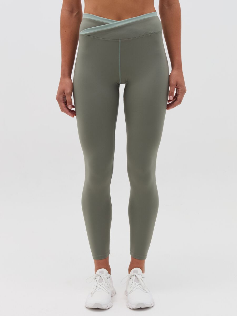 Leggings with contrasting edging_1