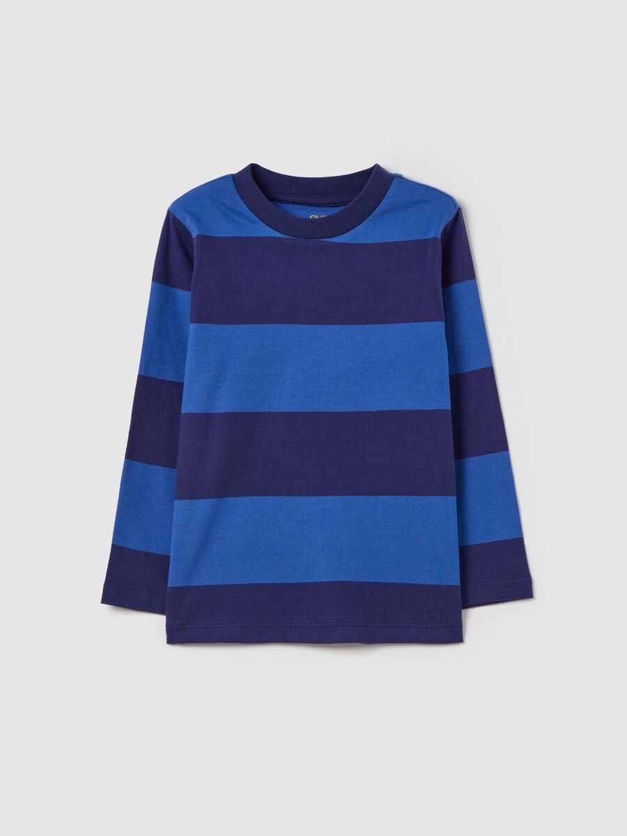 Long-sleeved T-shirt with stripes_0