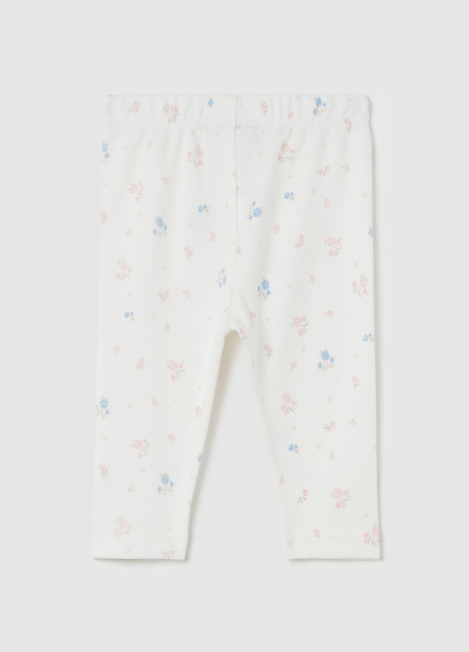 Floral leggings in organic cotton