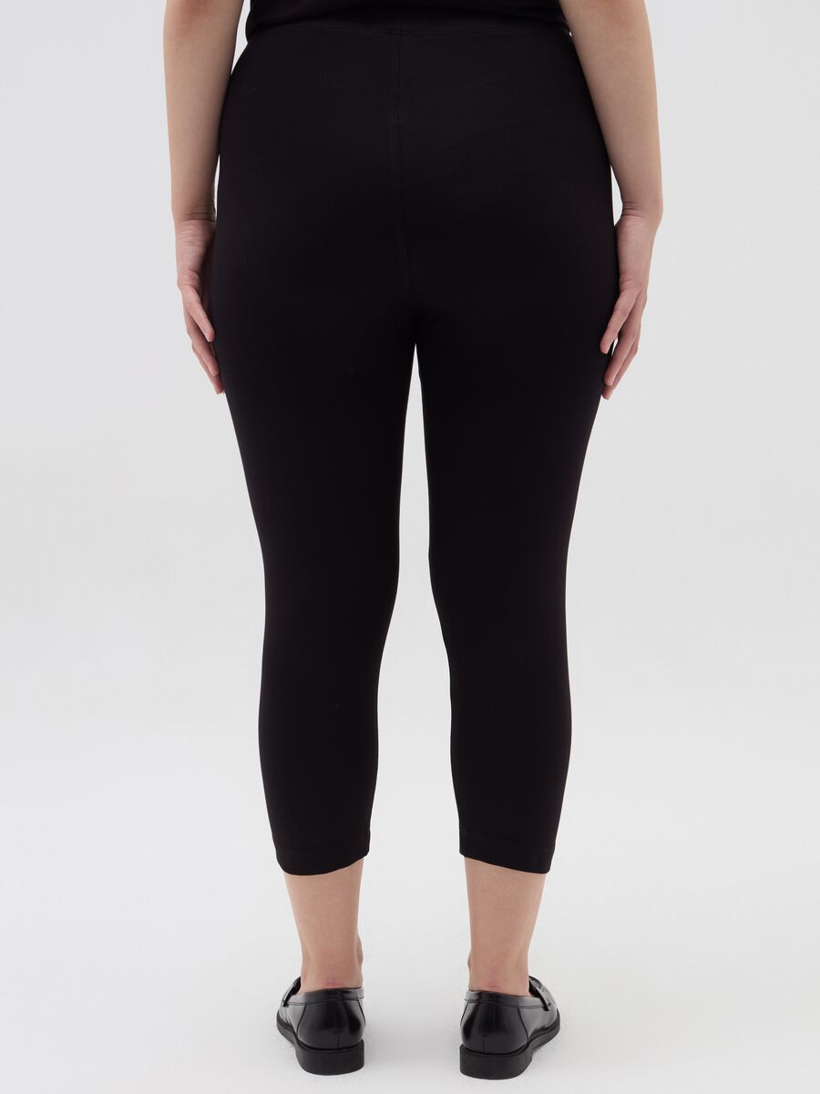 Leggings tobilleros de algodón elástico Curvy_3