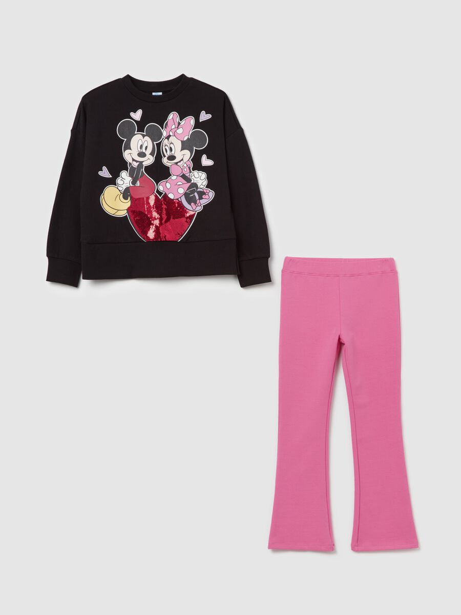 Jogging set with Minnie and Mickey Mouse print_0