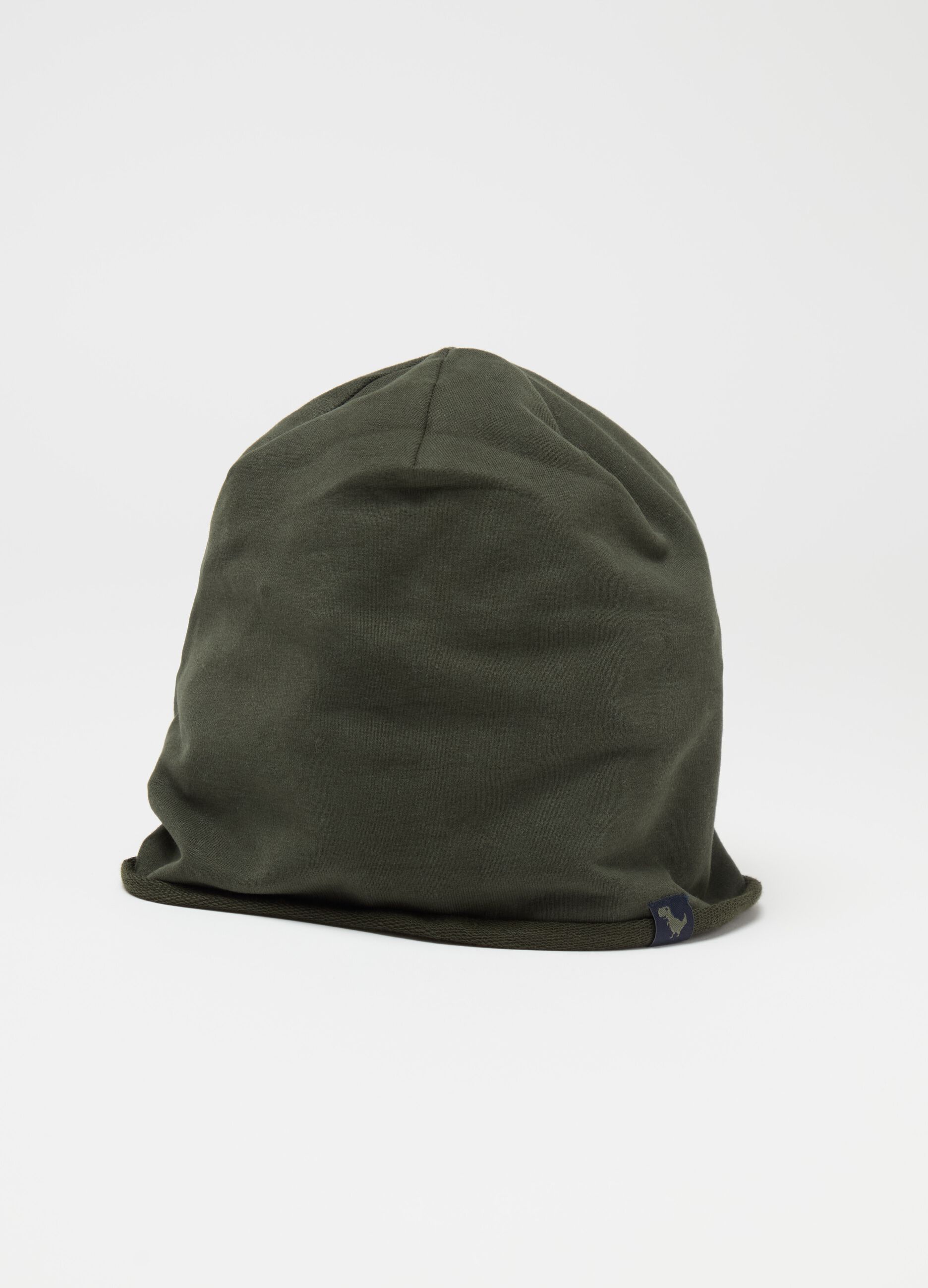 Solid colour hat in French terry