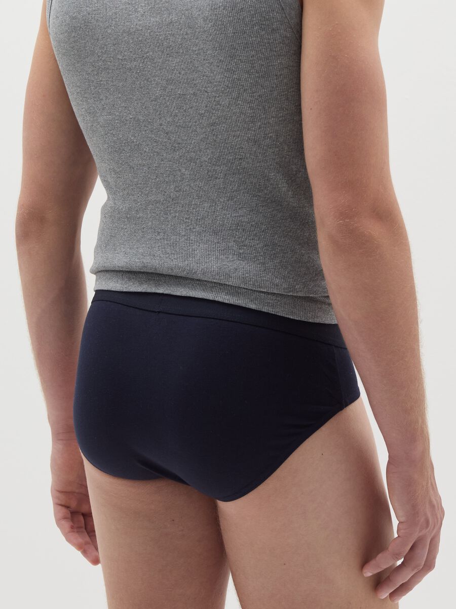 Three-pack briefs with external elastic_2